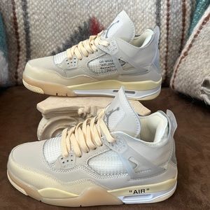 Nike Off White Women’s Air Jordan’s 4 Retro Size 8 New
